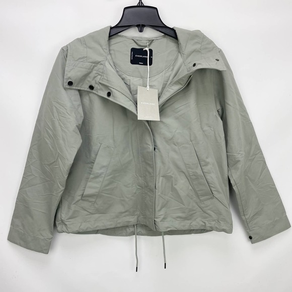 Everlane Womens The ReNew Windbreaker Light Green XS - Picture 4 of 12